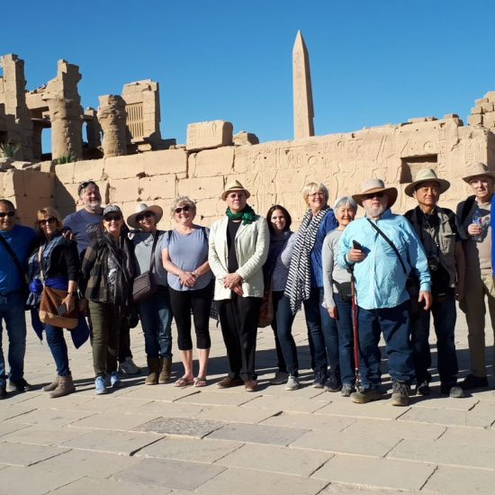 2020 Egypt Tour Group at Karnak Temple